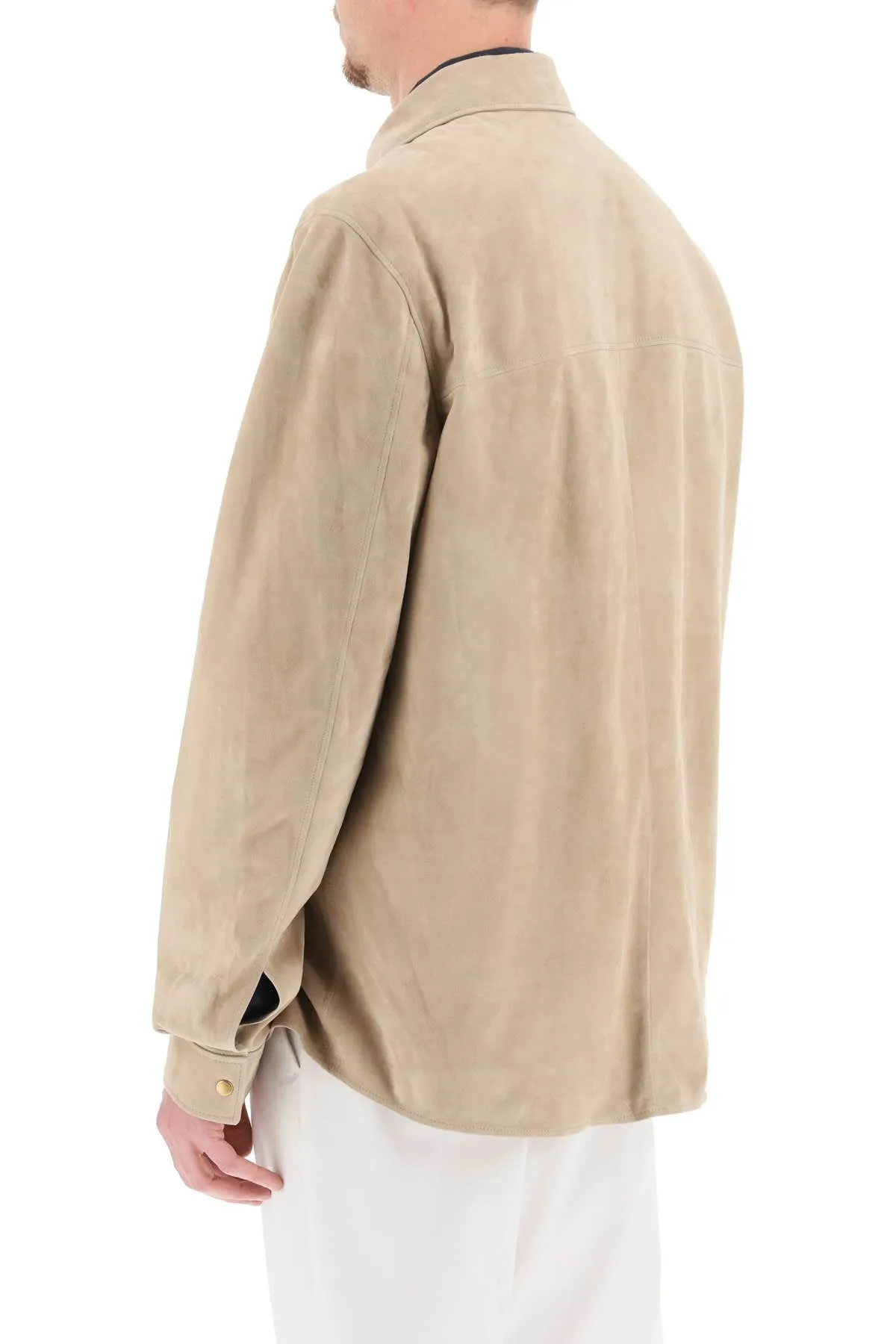 Agnona suede overshirt