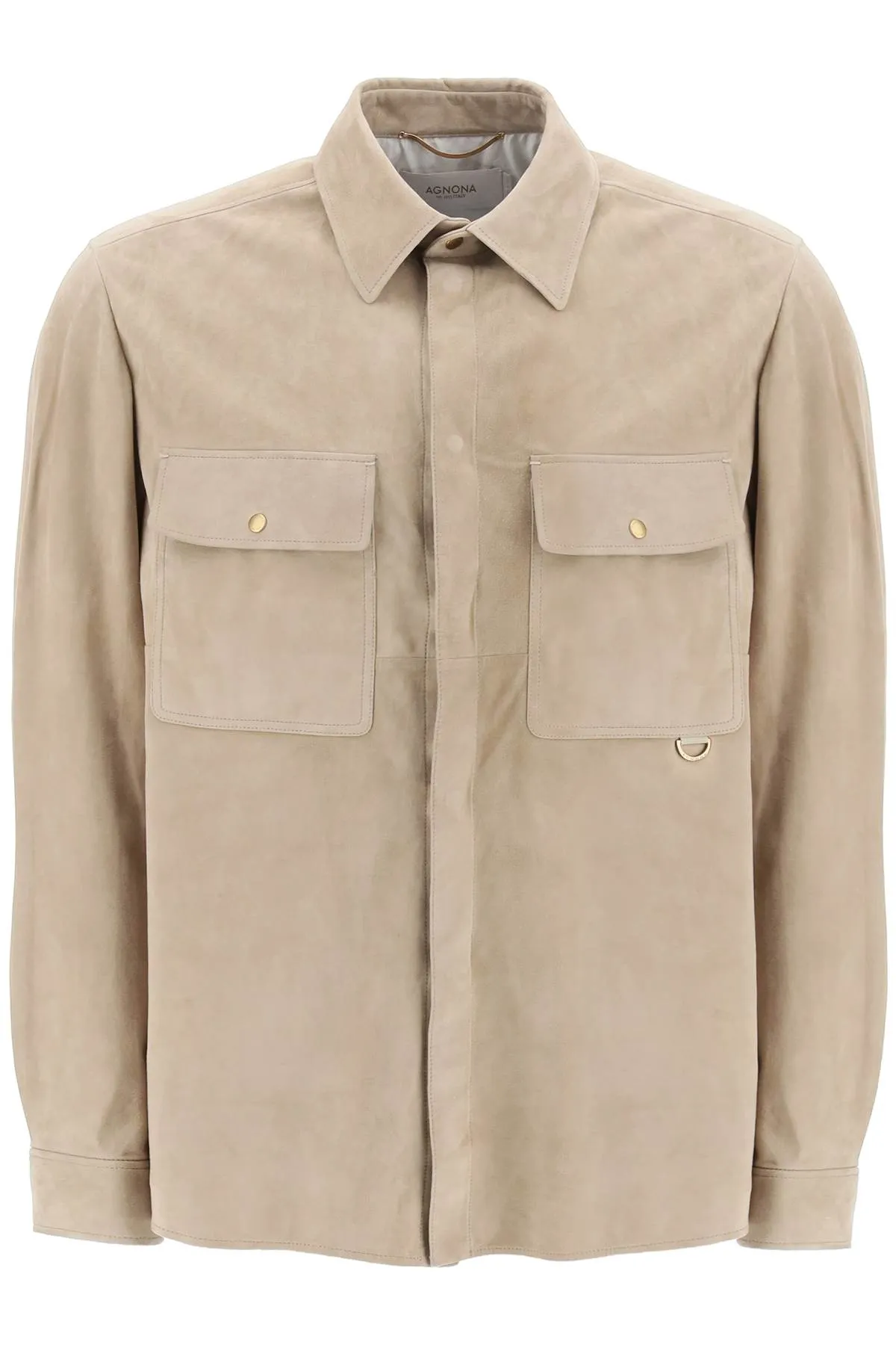 Agnona suede overshirt