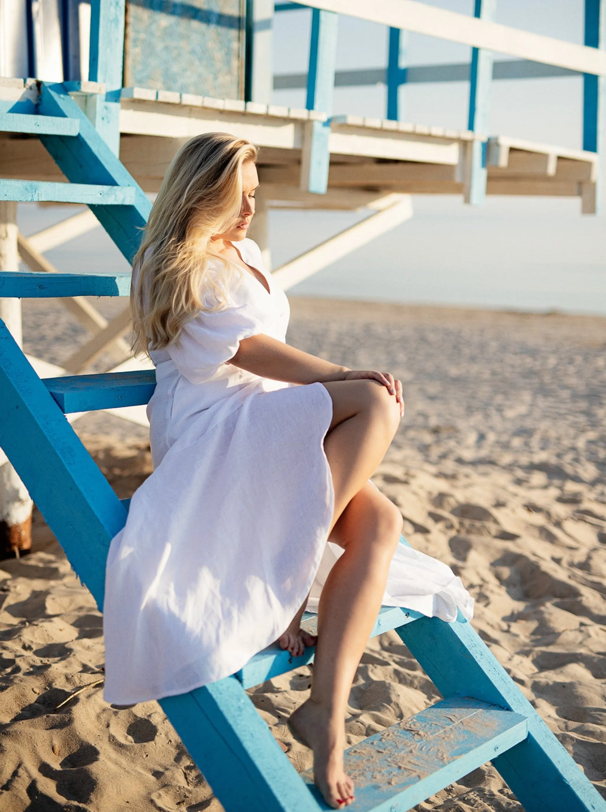 Allure Midi Linen Dress