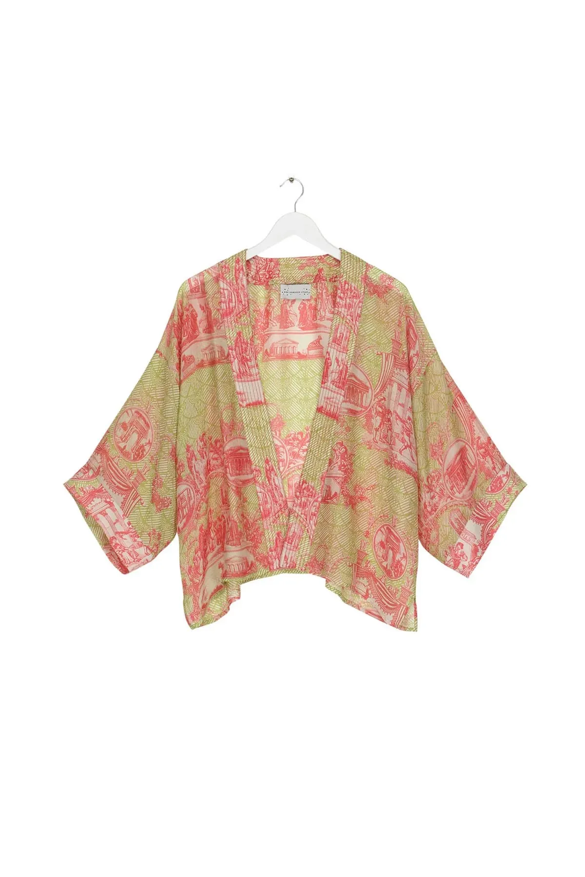 Ancient Columns Kimono Olive