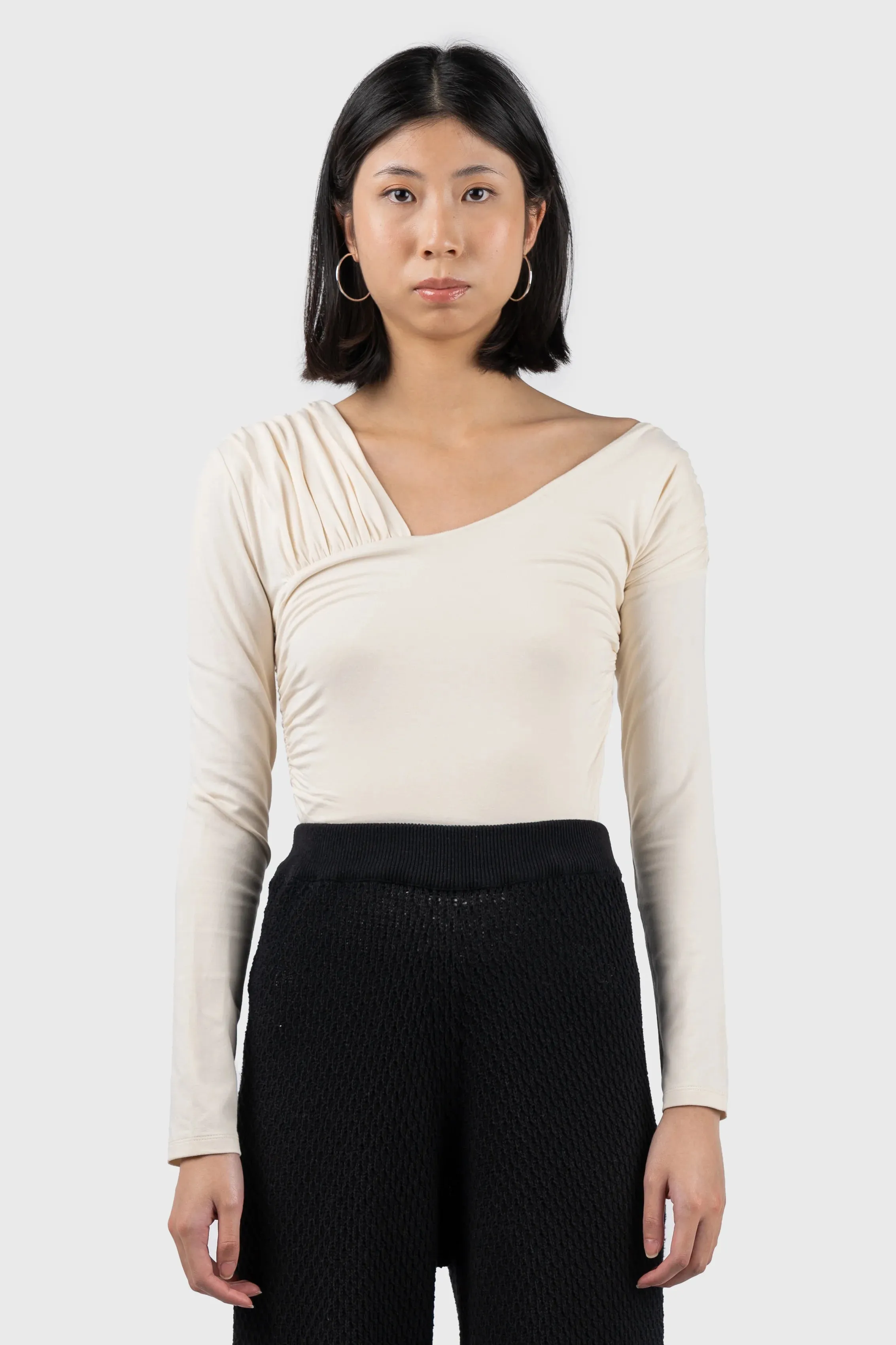 Asymmetric Off Shoulder Top