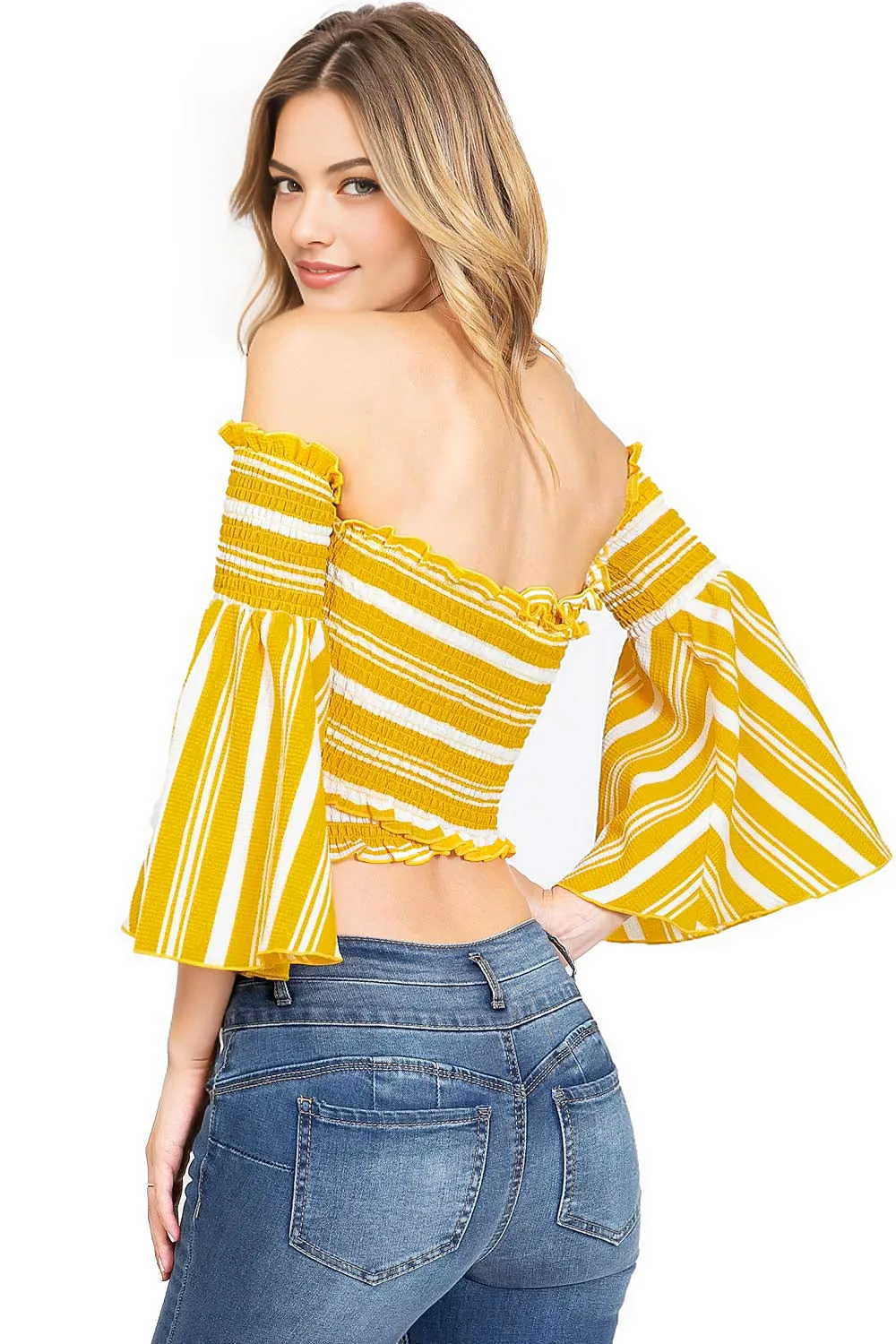 Bella Stripe Crop Top