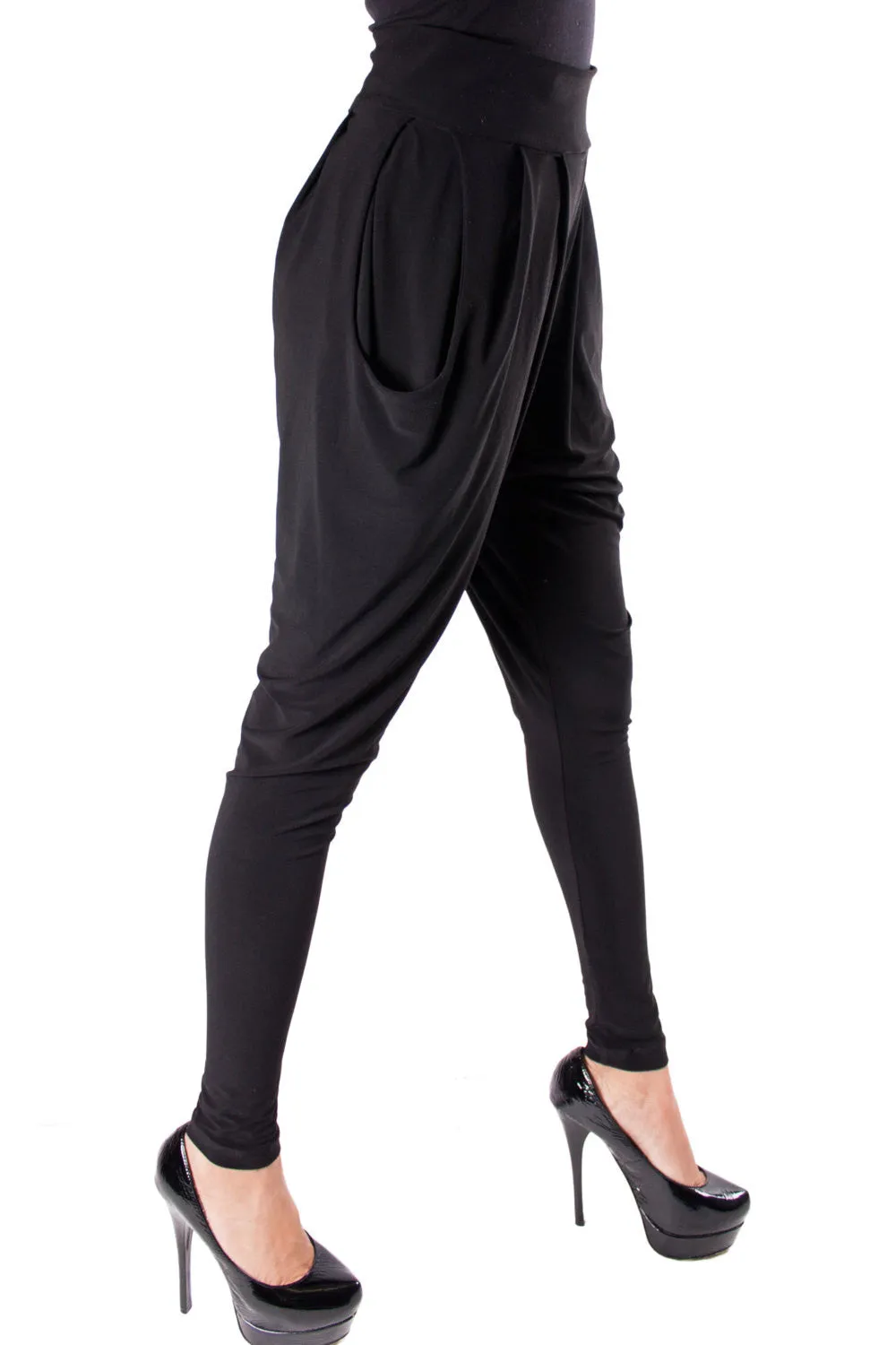 Black Harem Pants (M   L)