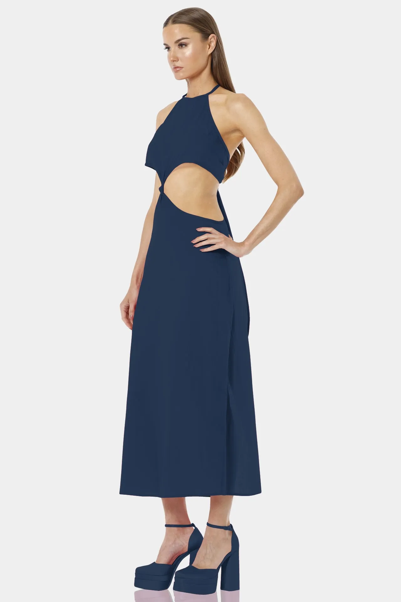 Blue Maxi Day Dress