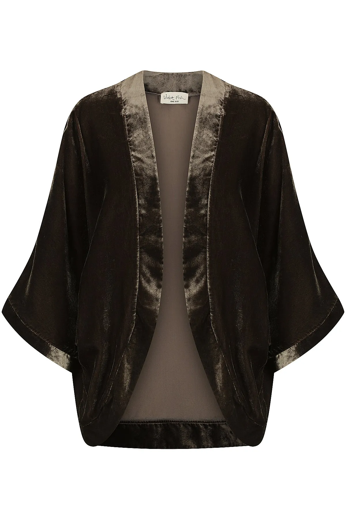 Bronze Bella Velvet Kimono