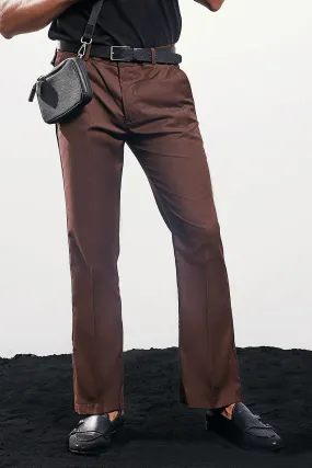 Brown Flared Pants