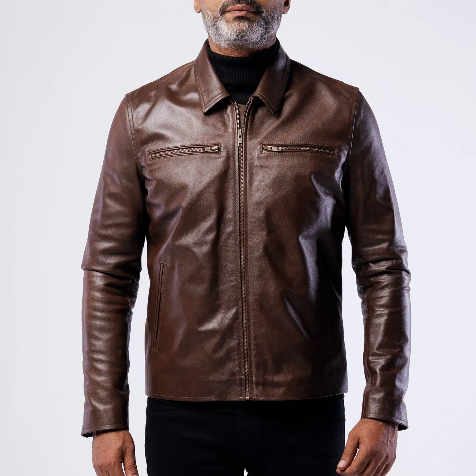 Cowskin Blouson Biker Jacket