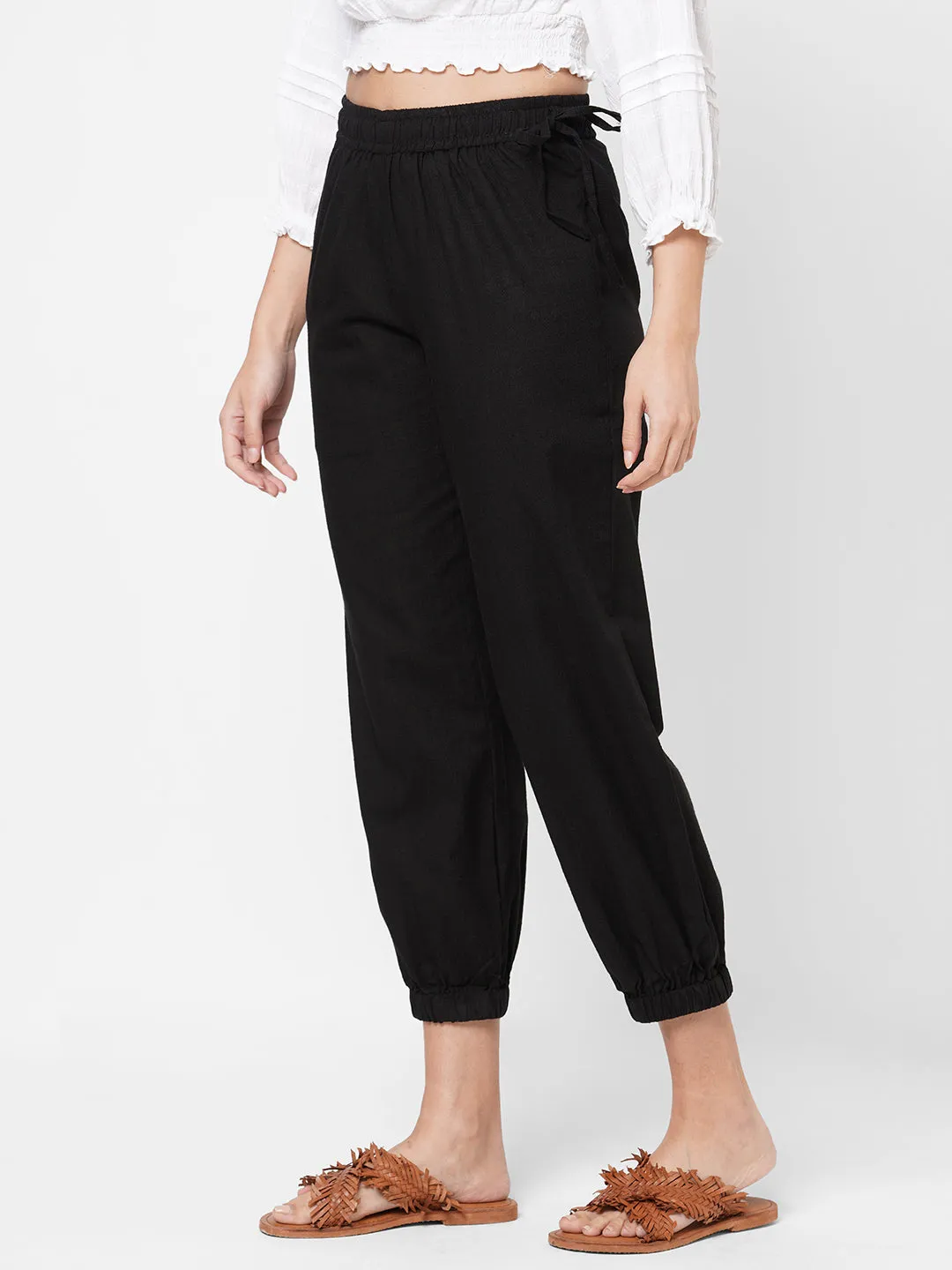 Elasticated Cotton harem pant