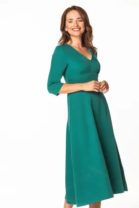 Elegant Maxi Dress with 3/4 Sleeves