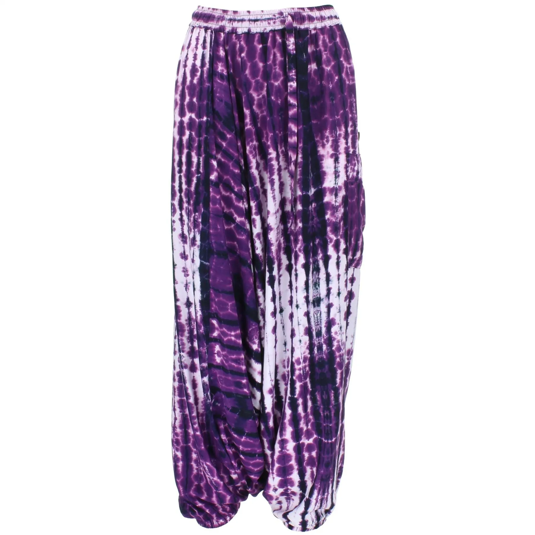 Garis Ali Baba Trousers - Purple