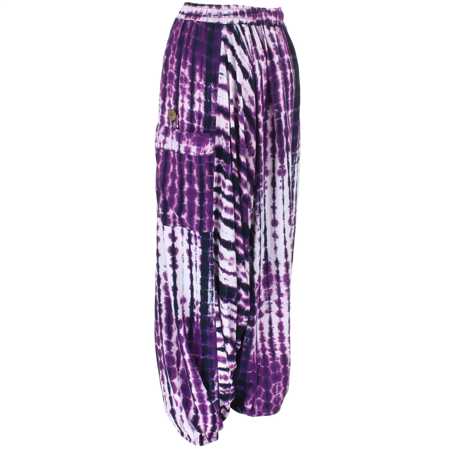 Garis Ali Baba Trousers - Purple