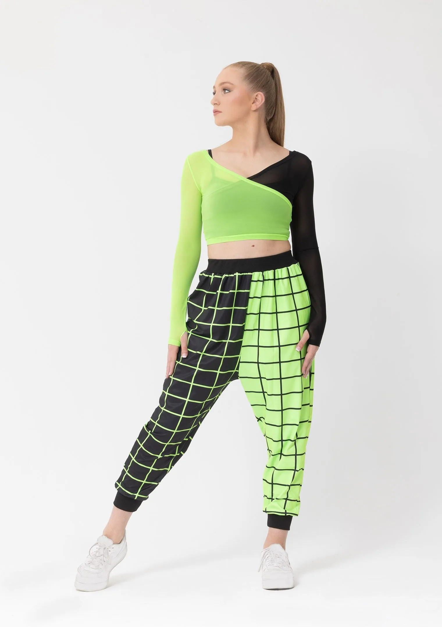 Geo Print Unisex Harem Pants