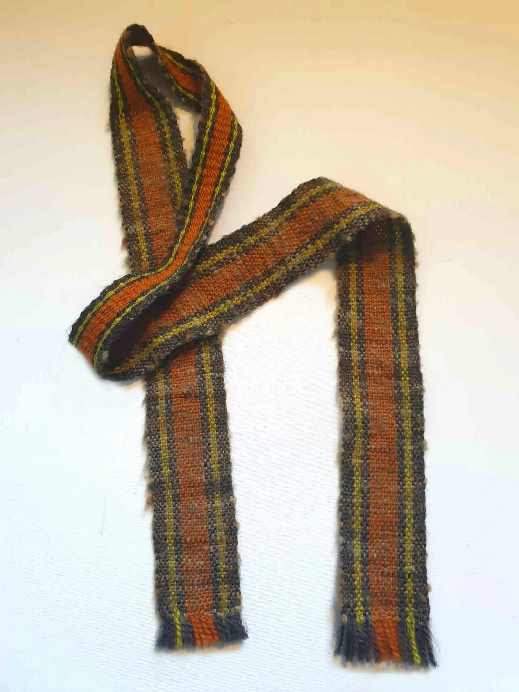 Handwoven Wool Tie by Rasma Druva