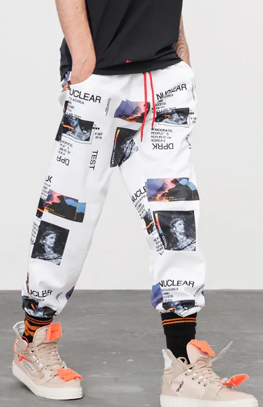 Harem Pants Graphic Print