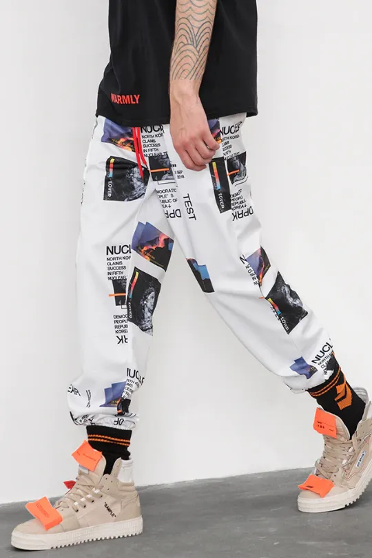 Harem Pants Graphic Print