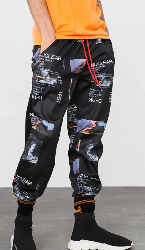 Harem Pants Graphic Print