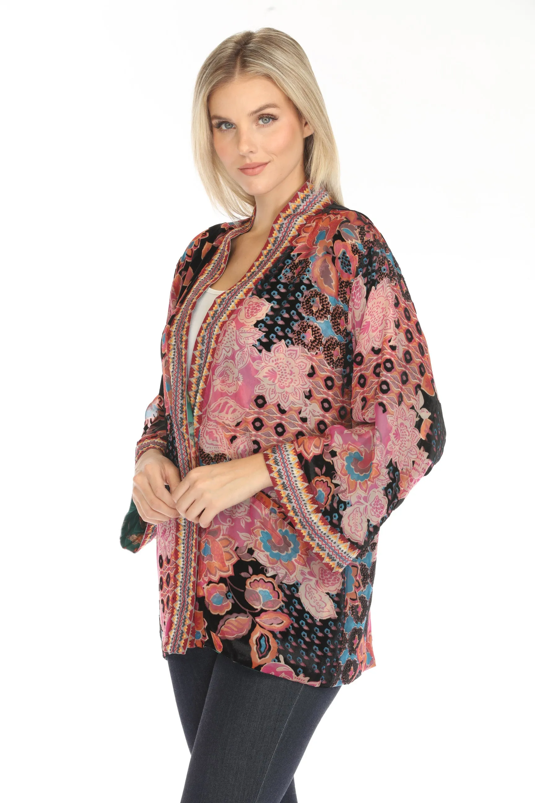 Johnny Was Alvarado Merhawi Burnout Reversible Kimono C45124BO