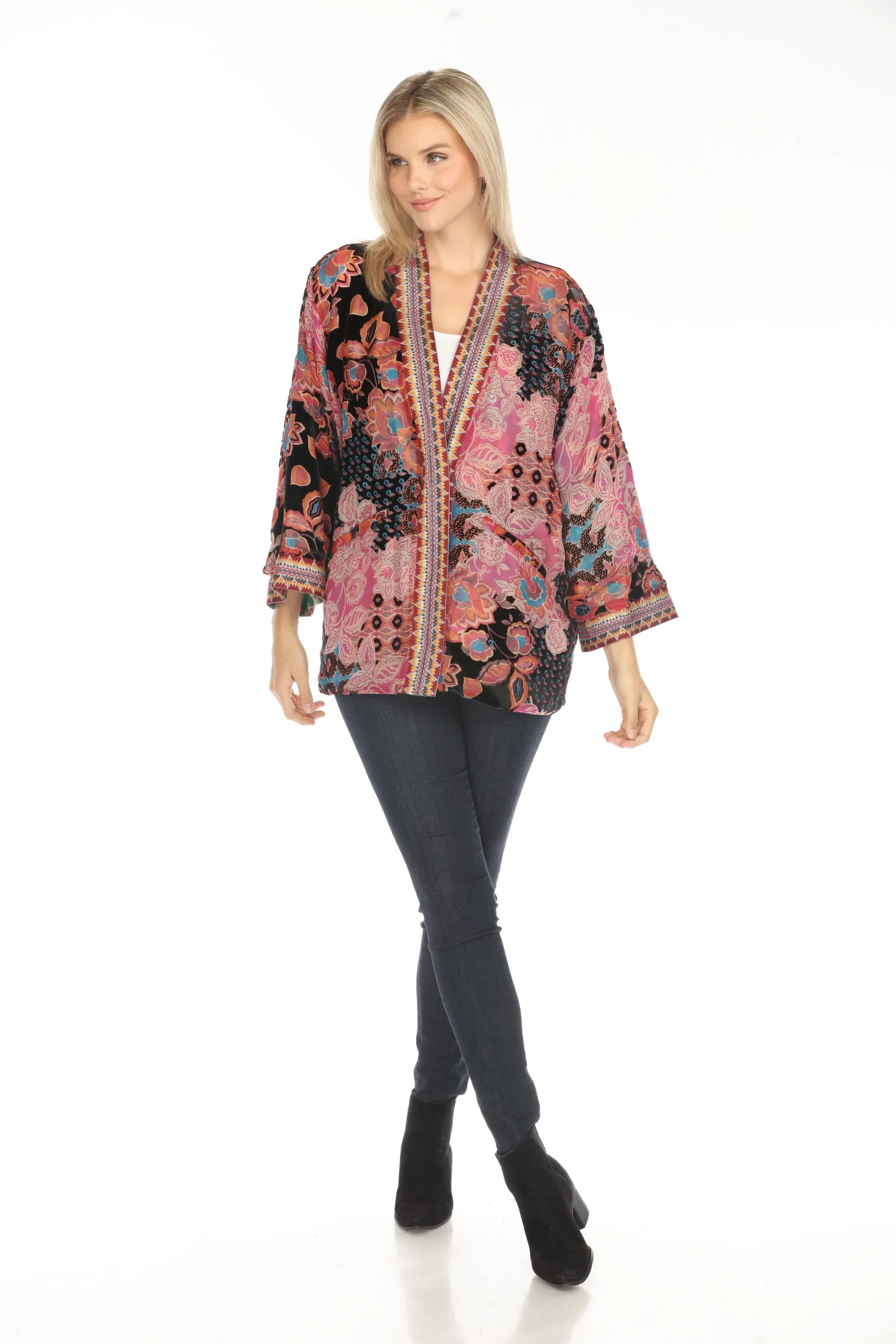 Johnny Was Alvarado Merhawi Burnout Reversible Kimono C45124BO