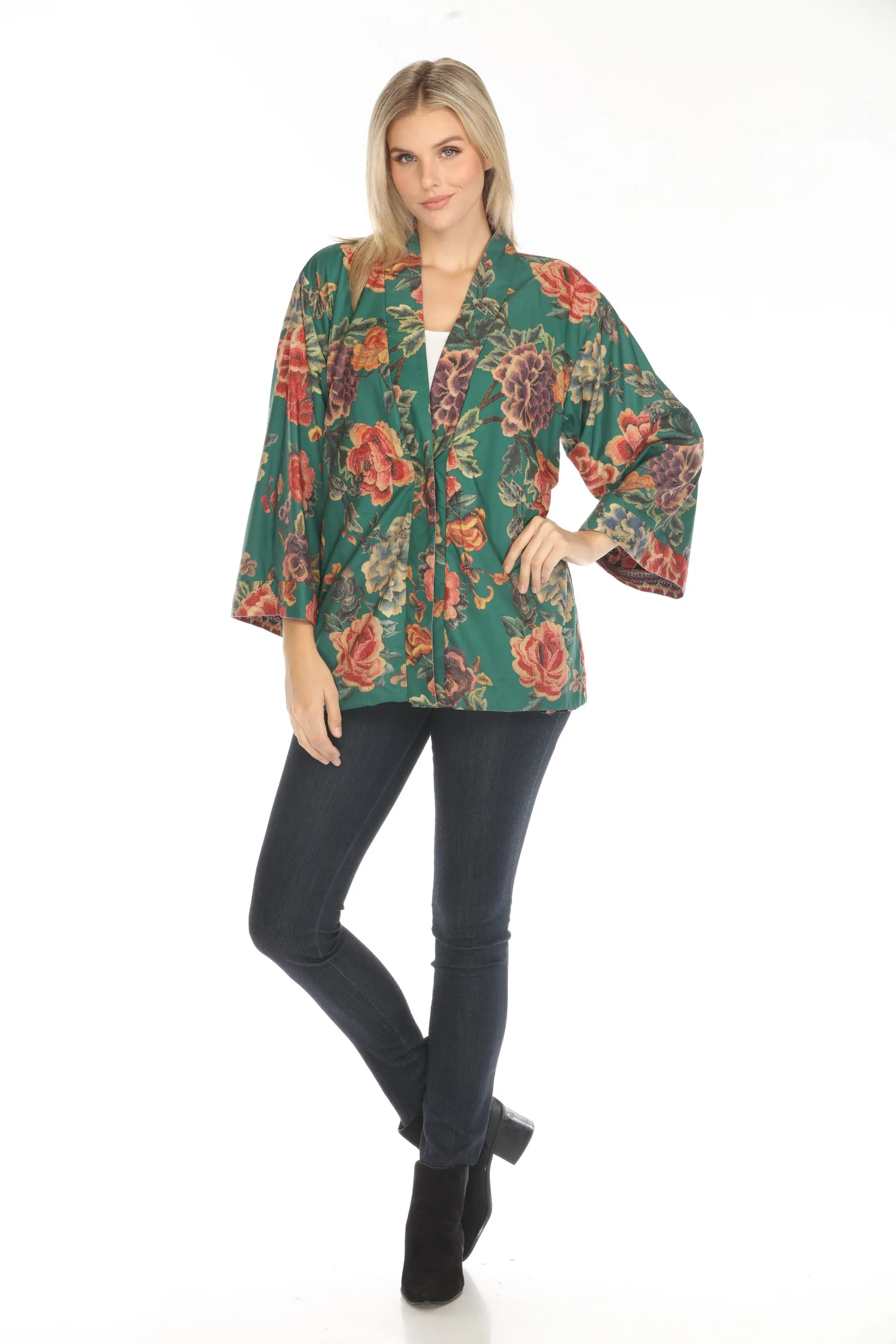 Johnny Was Alvarado Merhawi Burnout Reversible Kimono C45124BO