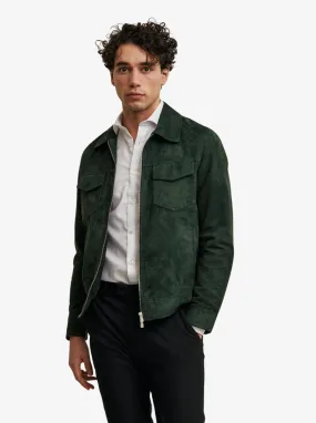 Lazio Suede Jacket Dark Green