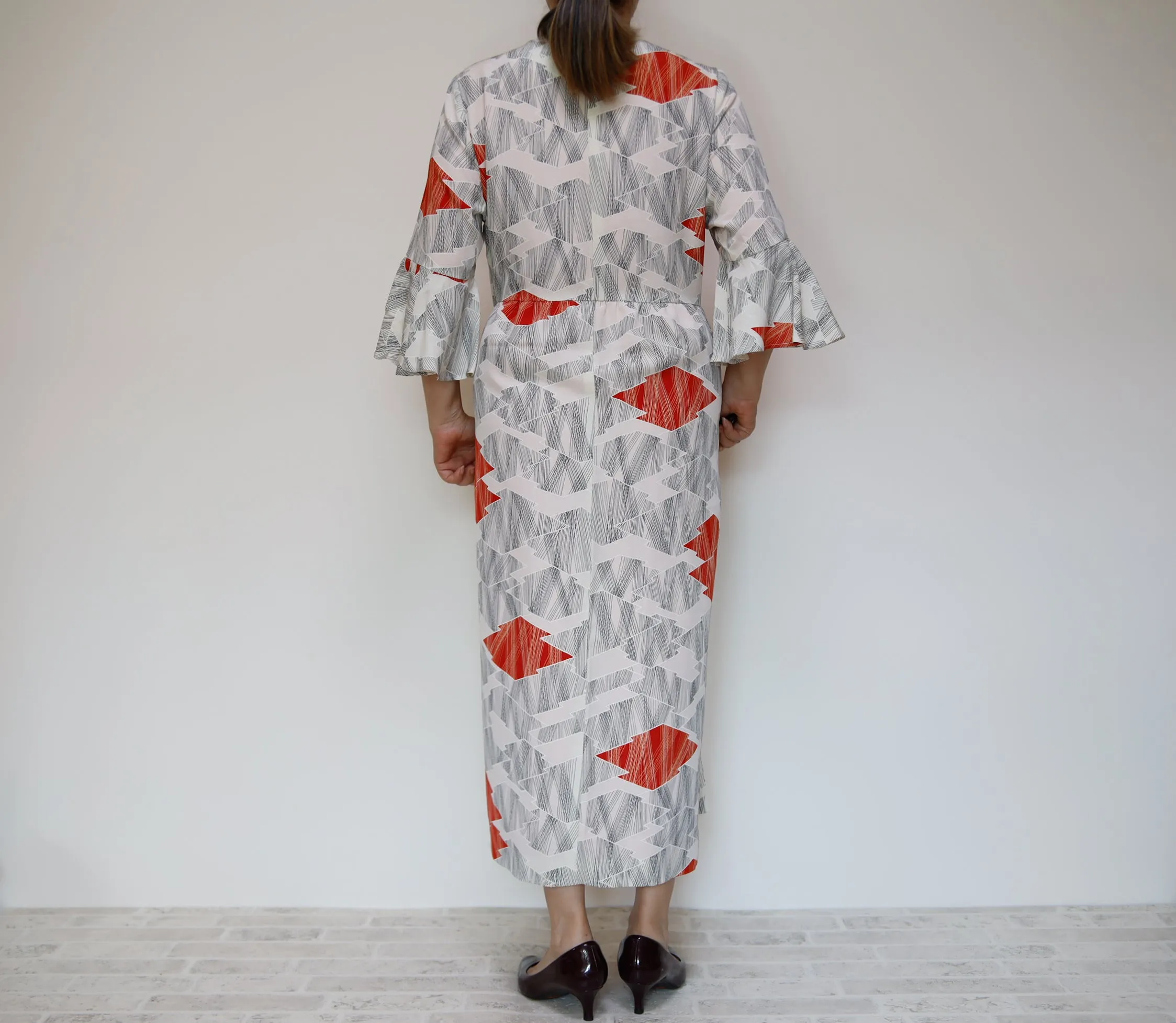 <D16-005> KIMONO WRAPED Dress'n Coat