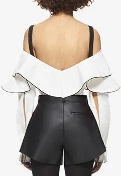 Off Shoulder Frill Top