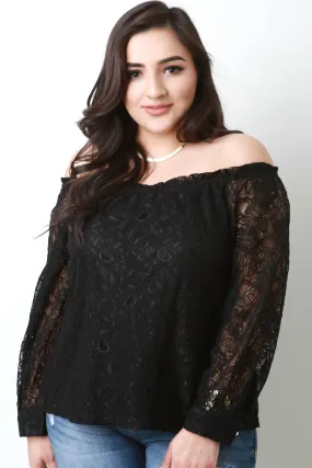 Off The Shoulder Lace Top