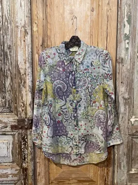 Retro Paisley Blouse