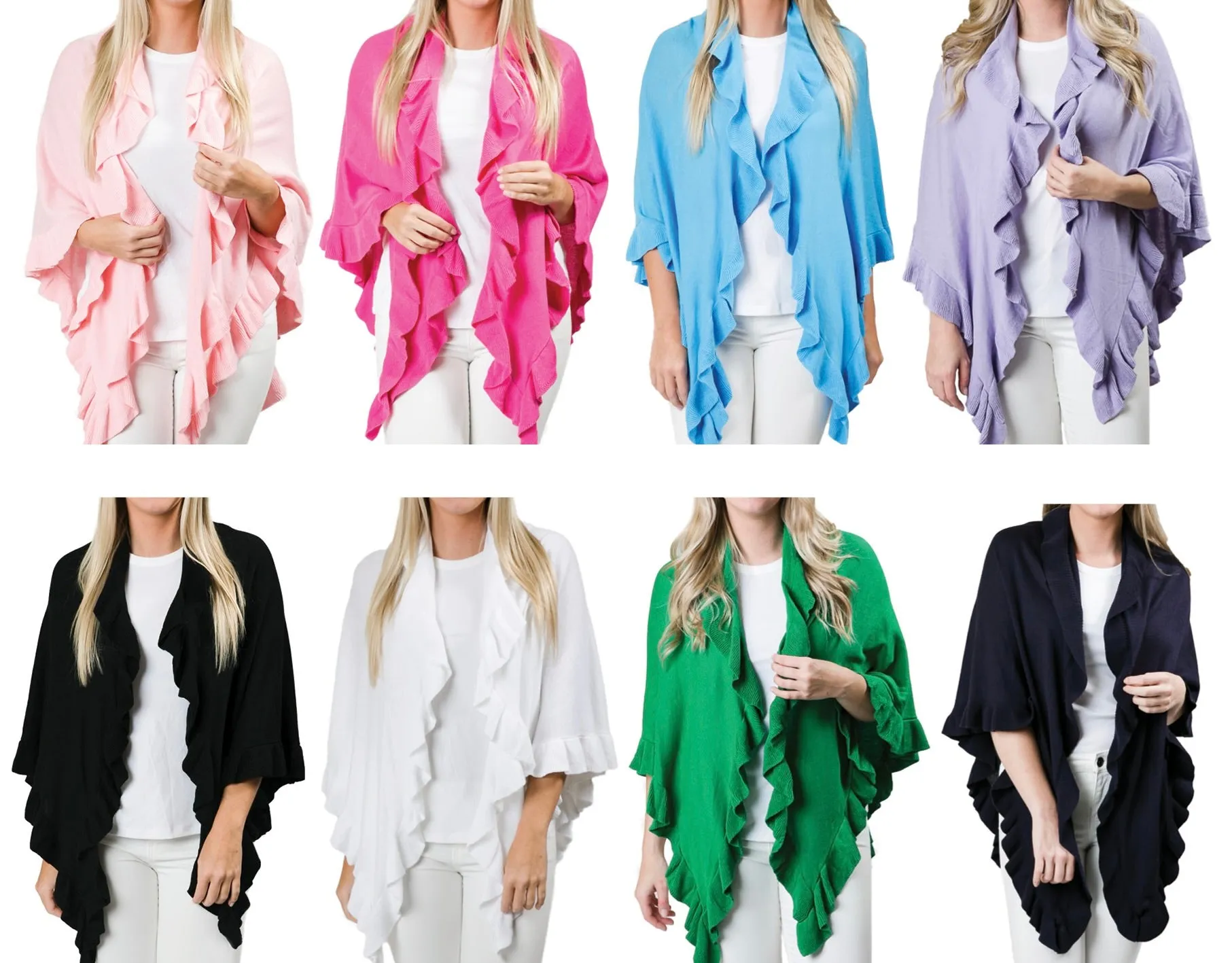 Ruffle Wrap - 11 Colors