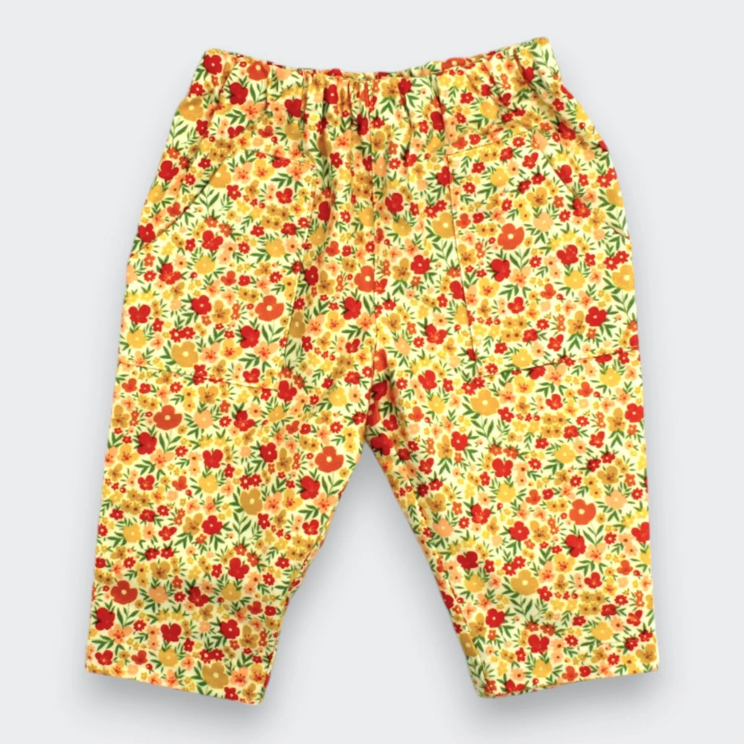 Sunny Bloom Floral Flannel Pants