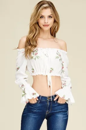 Tie Front Cropped Tube Top